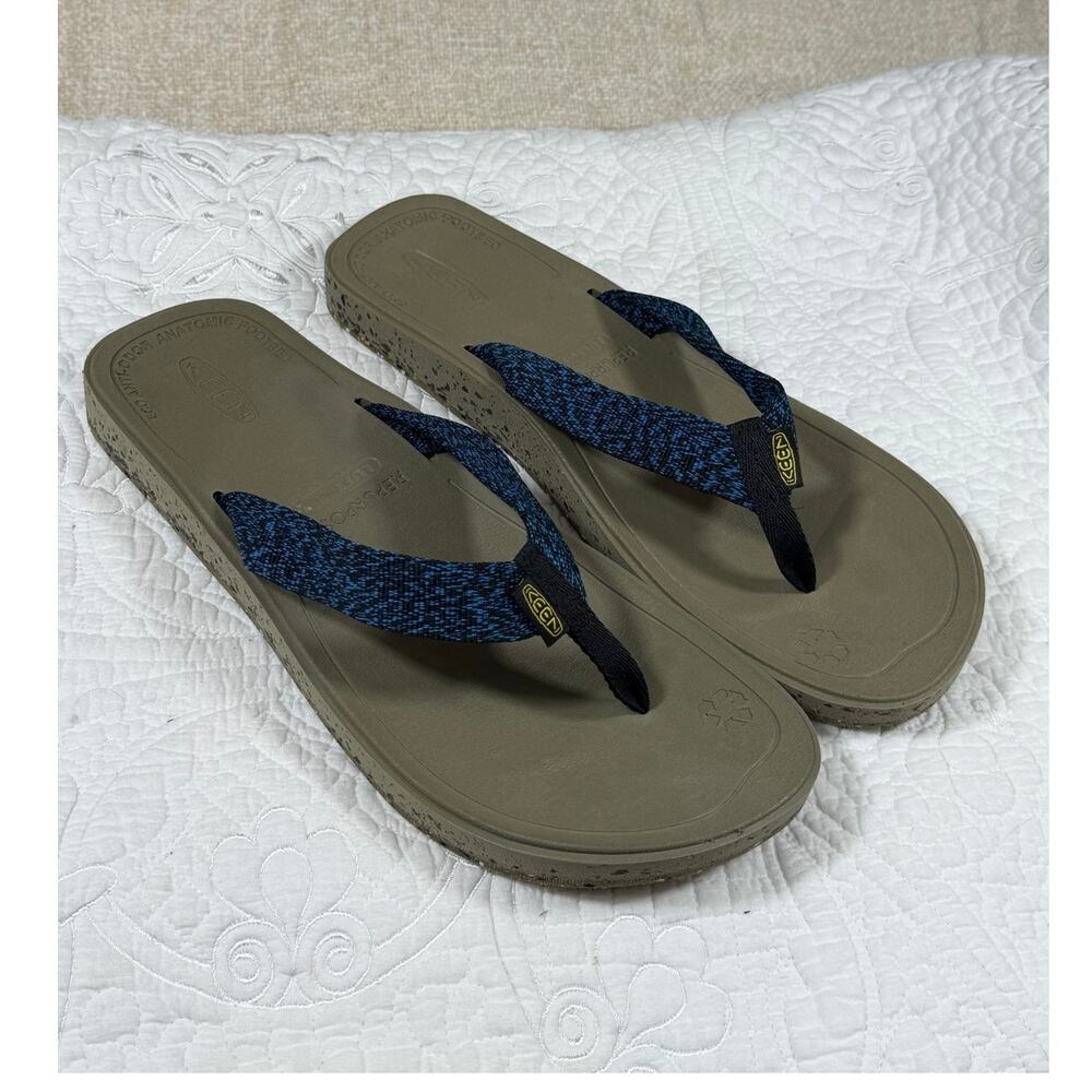 Keen Men Blue 13 Outdoor Comfort Flip Flop Sandals Casual Beach Travel Wear
